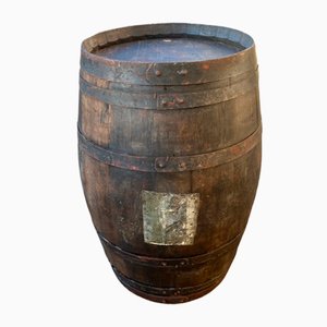 Barril vintage de madera, años 30