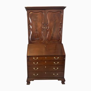 Antique George II Figured Mahogany Bookcase, 1740