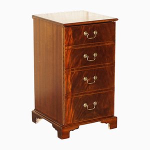 Mid-Century Modern Plattenspieler oder Medienschrank aus geflammtem Hartholz, 1970er