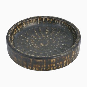 Cuenco Rubus Mid-Century moderno de gres marrón de Gunnar Nylund para Rörstrand, años 60