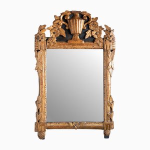 French Louis Xvi Giltwood Mirror with Urn Crest, Late 18th Century