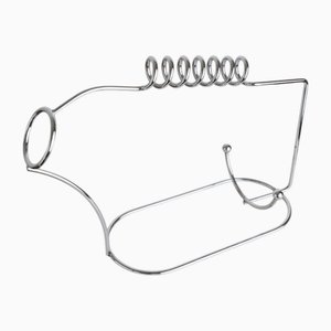 Vintage Bottle Holder in Stainless Steel