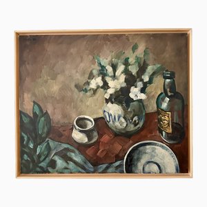 Pavel Roucka, Stillleben, 1986, Öl auf Leinwand