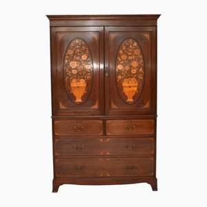 Antique Edwardian Linen Press by Maple and Co, 1890