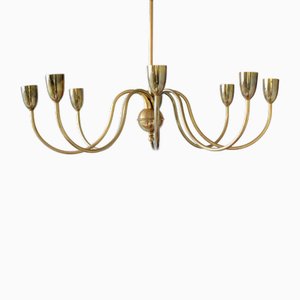 Large Viennese Modern Chandelier from Kalmar, 1930s