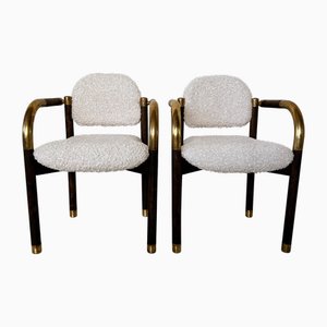 Brutalistische Sass Armlehnstühle von Idea, 1988, 4er Set