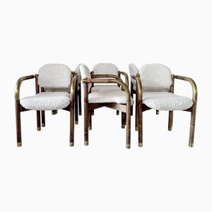 Brutalistische Sass Armlehnstühle von Idea, 1988, 5er Set, 5er Set