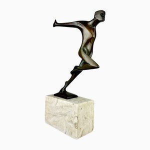 Wilhelm Andreas, Signed Art Deco Bronze, The Will, Germany, 1930s