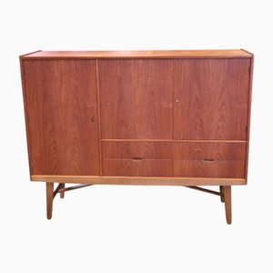 Danish Teak Cabinet with Doors and Drawers, 1960s