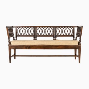 Antique Italian Walnut Bench