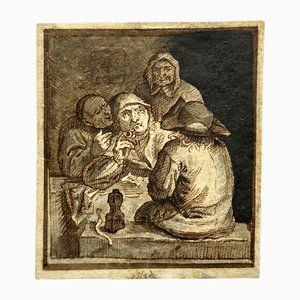 Adriaen van Ostade (atribuido), campesinos, Haarlem, Países Bajos