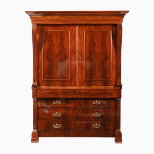 Empire Top Cabinet in Mahogany, Netherlands, 1800s
