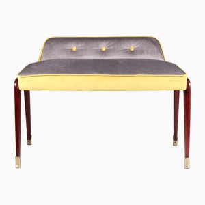 Two-Tone Padded Bench, 1950