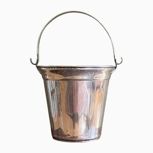 Silver-Plated Bucket with Handle