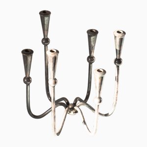 Danish Candleholder in Silver Plated