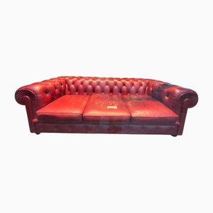 3-Seater Sofa in Bordeaux Leather from Poltrona Frau, 1965