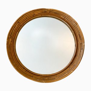 Rattan Wall Mirror, 1970s