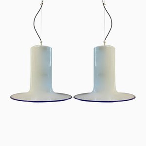 Hängende Kronleuchter aus Muranoglas von Vistosi, 1960er, 2er Set