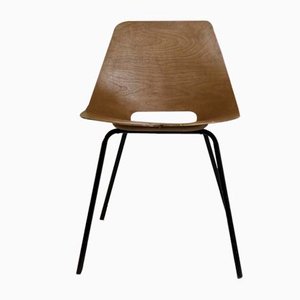 Sedia Tonneau di Pierre Guariche per Steiner Paris, anni '50