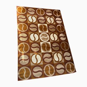 Alfombra de diseño vintage, años 70