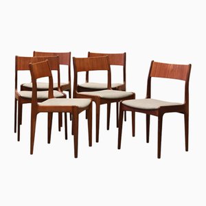 Chair in Teak from P. Westergaard Mobelfabrik, Denmark, 1960s, Set of 6