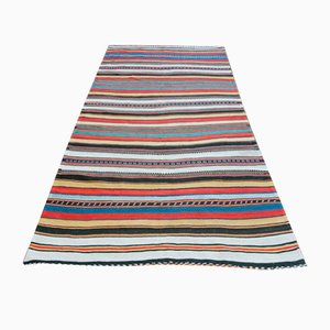 Tapis Kilim Caucase Rayé, 19ème Siècle