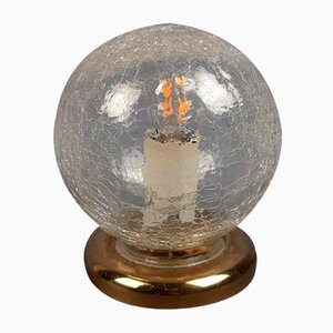Cracklè Sphere Glass Table Lamp, 1970s