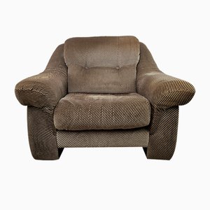 Großer Vintage Gepolsterter Stoffsessel von Comello Italia, 1970
