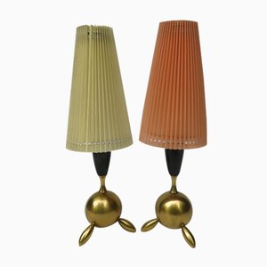 Lámparas de mesa Mid-Century pequeñas. Juego de 2