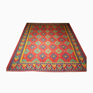 Flat-Woven Kilim Rug, Italy, 1950s