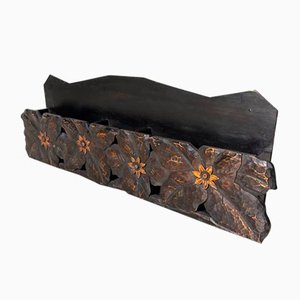 Japanese Hand-Carved Literature Holder, 1930s