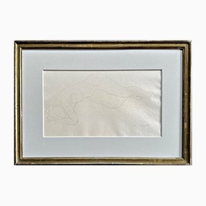 Gerhard Marck, Nudo disteso, Disegno a matita