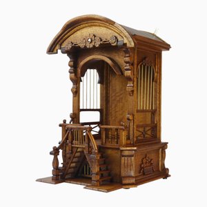 Carved Wood Display Cabinet
