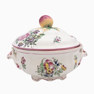 Antique French Soup Tureen from Lunéville, Early 20th Century