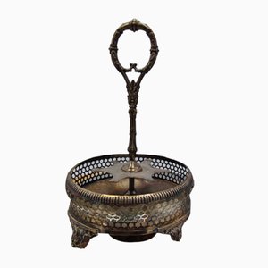Art Nouveau Plated Spice Rack, 1890s