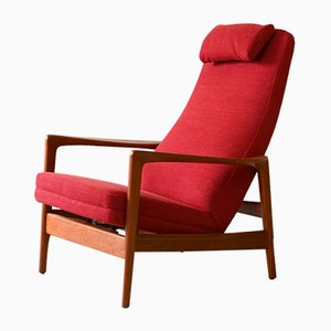 Vintage Reclining Armchair by Folke Ohlsson from Dux, 1960s
