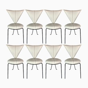 Postmodern Dining Chairs by Lübke, 1980s, Set of 9