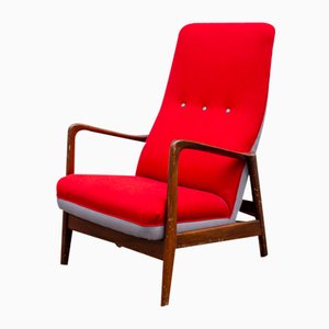 Reclining Armchair from the Hotel Parco Dei Principi in Sorrento by Gio Ponti for Cassina, Italy, 1960s