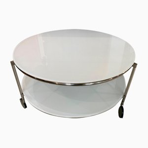 Table Basse Strind Vintage Blanche par Ehlen Johansson pour Ikea, 1990s