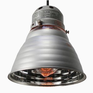 Vintage Industrial Zeiss Ikon Ik180 Mercury Mirror Glass Pendant Light
