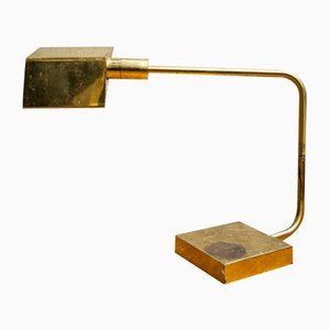 Schreibtischlampe aus Messing, 1970er