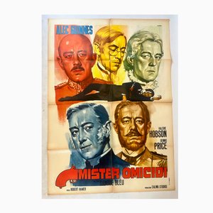 Poster vintage del film Kind Hearts and Coronets, Italia, 1966