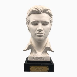 Busto di Elvis Presley su base in porcellana di Bochmann per Goebel, anni '80