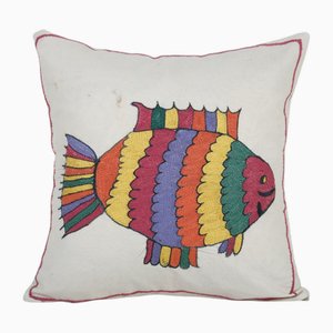 Suzani Cushion Cover from Vintage Uzbek Suzani