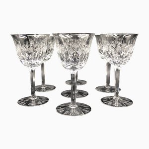 Calici da vino in cristallo al piombo, fine XIX secolo, set di 7