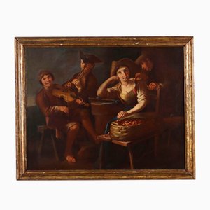 Giacomo Francesco Cipper / Il Todeschini, Figurative Scene, Oil on Canvas