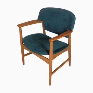Oak Desk Armchair by Ejner Larsen and Axel Bender Madsen, 1960s