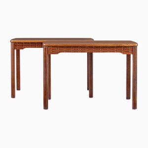 Tavolini Mid-Century in teak, Svezia, anni '60, set di 2