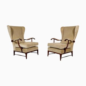 Set of Mid-Century Modern Armchairs attribuited to Paolo Buffa, 1950s