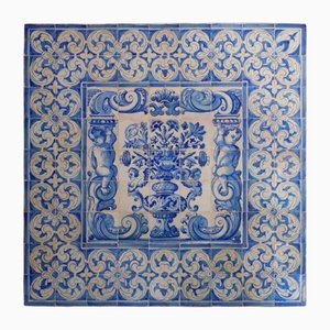 Vase à Panneau Azulejos, Portugal, 18ème Siècle